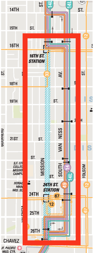 Reroute area (select "yes" if you ride the 14/14L/49 through this area)