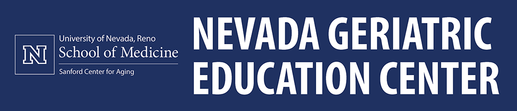 Nevada Geriatric Education Center - University of Nevada, Reno School of Medicine Logo