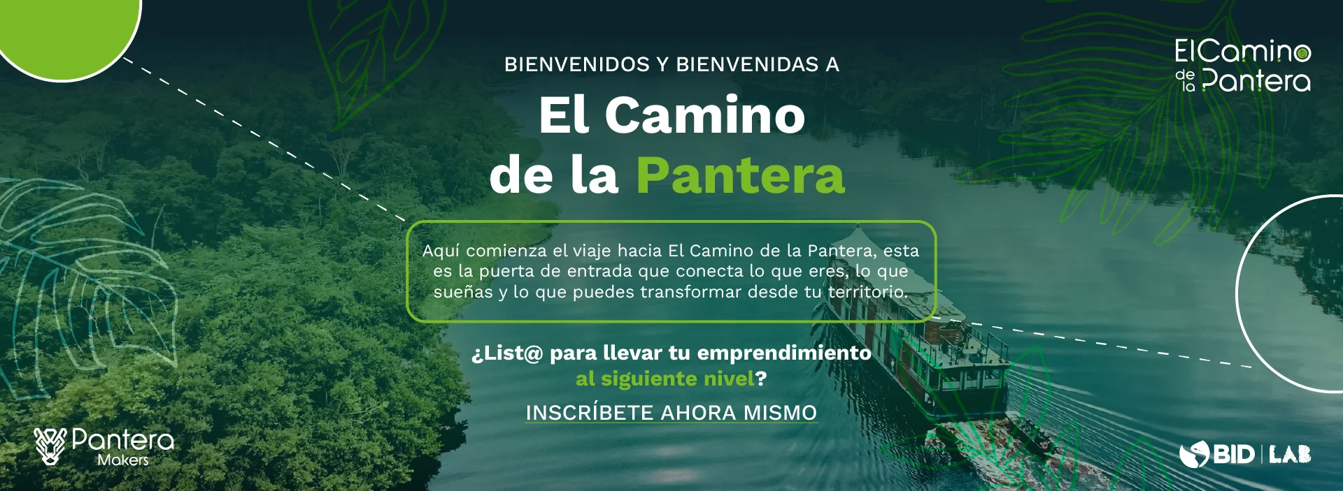 BANNER DE EL CAMINO DE LA PANTERA DE BIENVENIDA